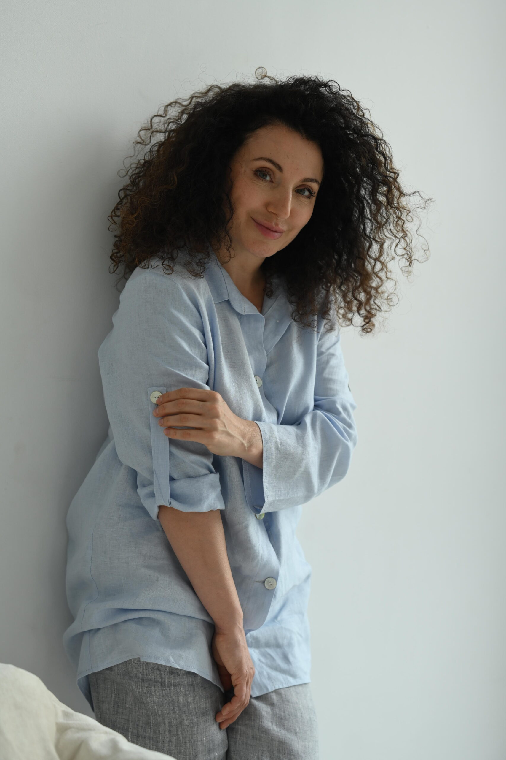 Lniana koszula damska